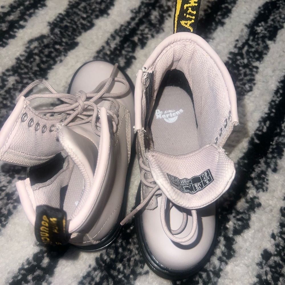 Dr. Martens Kids Light Pink Boots
